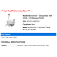 thumbnail image 2 of Washer Reservoir - Compatible with 2013 - 2018 ES350 2014 2015 2016 2017, 2 of 2