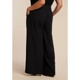 thumbnail image 3 of ELOQUII Women's Plus Size Wide Leg Trouser With Zipper Detail, 3 of 3