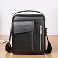 thumbnail image 2 of Men's Leather Shoulder Bag Crossbody Business Messenger Bags, 2 of 2