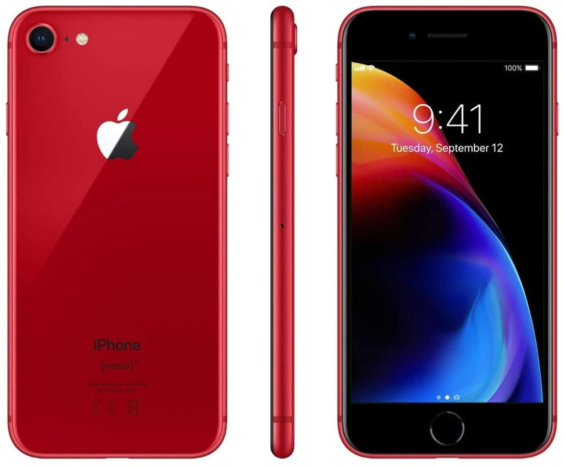 Apple iPhone 8 64GB Red GSM Unlocked (AT&T + T-Mobile) Smartphone