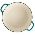 thumbnail image 7 of Spice by Tia Mowry Savory Saffron 6-Quart Cast Iron Dutch Oven - Teal, 7 of 7