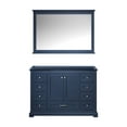 thumbnail image 3 of Lexora Home Dukes 48" Single Vanity with Mirror in Navy Blue, 3 of 8