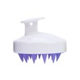thumbnail image 1 of Worallymy Cepillo de masaje para el cuero cabelludo Cepillo de mano de silicona para masajear el cuero cabelludo Ducha portátil Cepillo para lavar el cabello Blanco Púrpura Worallymy JD735803387, 1 of 7