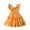 Orange, variant on Loopsun Girls Summer Dresses, Girls' Summer Short Sleeve Ruffled Round Neck Lace Embroidery Mesh Princess Dress White 4-5 Years
