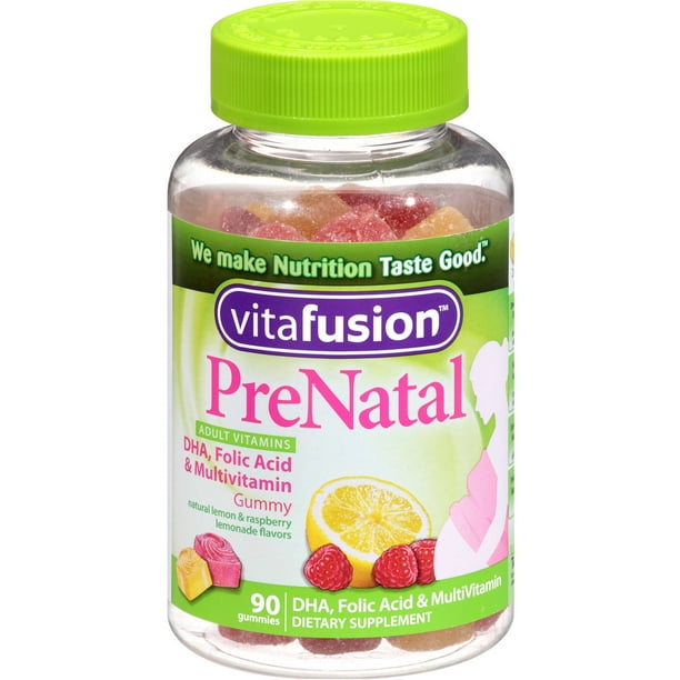 Vitafusion Prenatal Gummy Chews, 90 CT (Pack of 3)