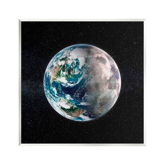 Stupell Industries Earth in Galaxy Fairy Tales & Fantasy Photography Unframed Art Print Wall Art, 12 x 12