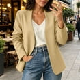thumbnail image 2 of KyCheLot Plus Size Blazers for Women Fall Solid Color Long Sleeve Jackets Casual Work Business Officewear, 2 of 9