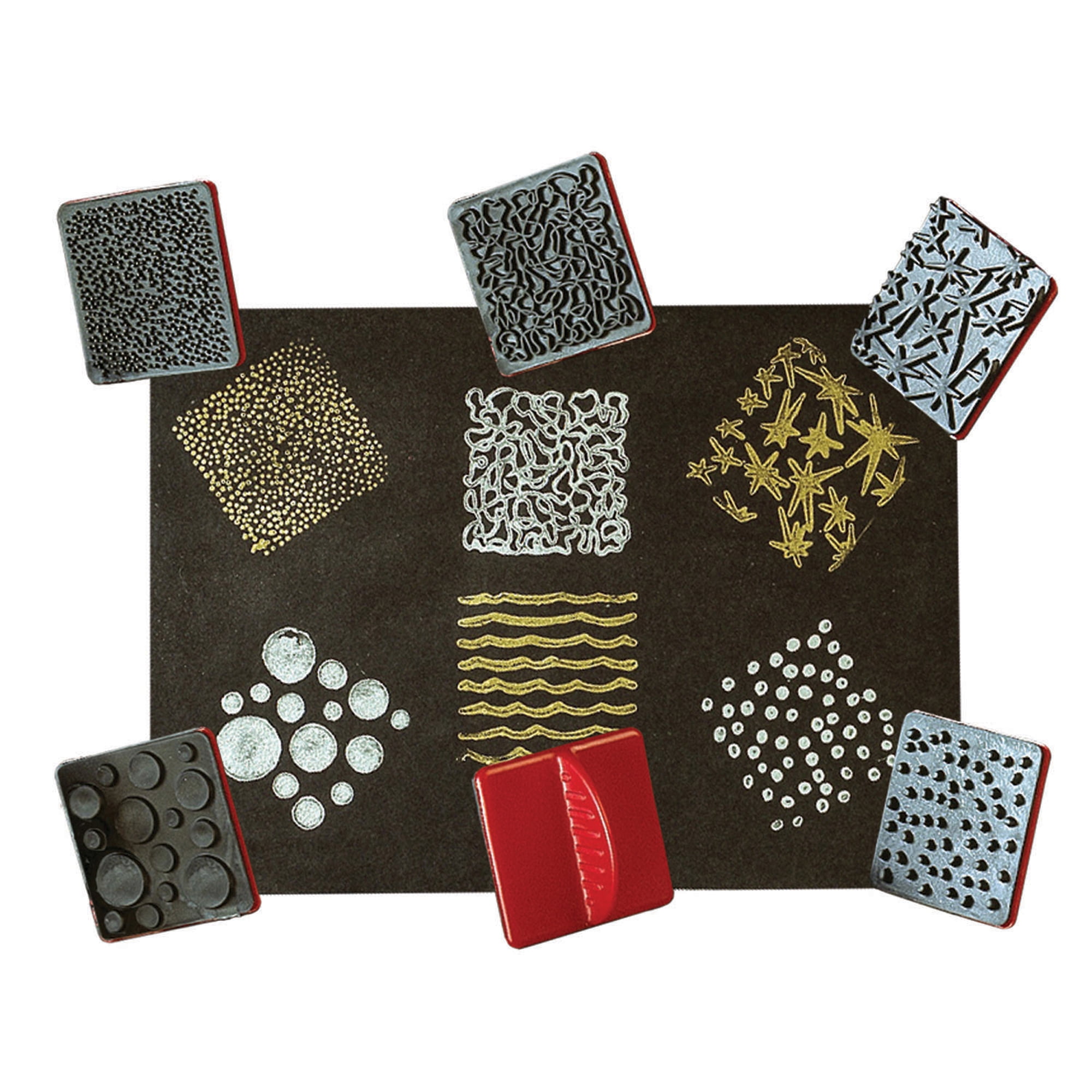 Paint Effect Stamp Tools, 6 Per Set, 3 Sets