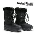 thumbnail image 2 of DREAM PAIRS Toddler/Little Kid/Big Kids Mid Calf Knee High Winter Snow Boots NORDIC BLACK Size 9, 2 of 6