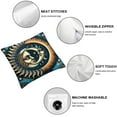 thumbnail image 4 of Leisuo Printed on Both Sides 2-Piece Short Plush Pillowcase Set - 2024 North American Total Solar Eclipse Astronomy White, 4 of 6