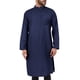 thumbnail image 5 of Camisas Y s Camisa de holgada con bolsillo de manga larga informal de Arabia musulmana para hombre musulmana con bolsillo sólido (Blue, L), 5 of 6