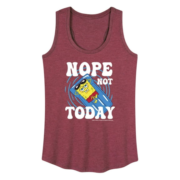 SpongeBob SquarePants - Nope Not Today - Women's Racerback Tank
