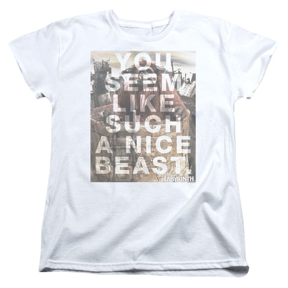 Labyrinth Nice Beast S/S Women's T-Shirt White