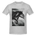 thumbnail image 4 of Bingfone Running Horse Men'S Loose Fit Short-Sleeve Pocket T-Shirt, 4 of 7