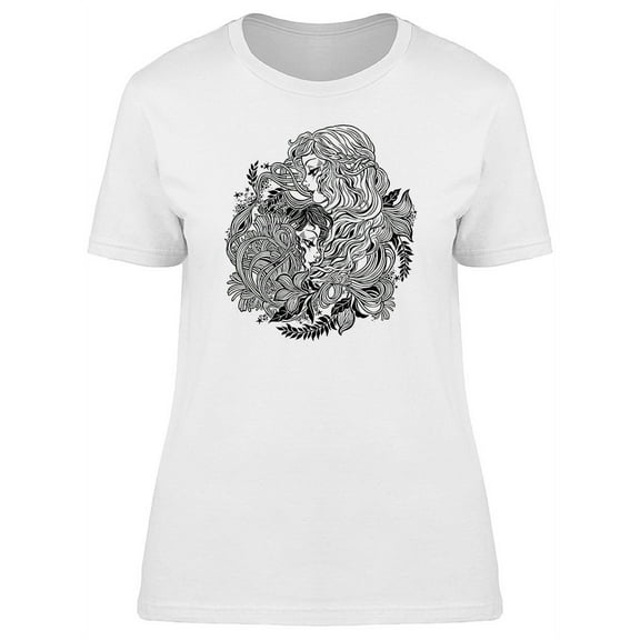 Happy And Sad Union Symbol T-Shirt Women -Image by Shutterstock, Female Small