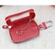 thumbnail image 4 of Funda para llave de coche, funda de cuero tipo billetera, fundas para llave de coche con cremallera, llavero, funda para llave de coche con control remoto, funda de cuero para llave (roja), 4 of 5