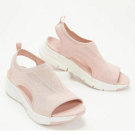 

Women s Sandals Wedge Summer Hollow Out Slip On Ladies Wedges Platform Sandals for Women Dressy A8