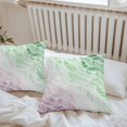 thumbnail image 6 of Throw Pillow Covers 20x20 Inch Set of 2, Ombre Green Pink Waterproof Outdoor Pillow Covers, Summer Coastal Ocean Sea Beach Wave Decorative Cushion Pillowcases for Couch, Sofa, Bed, Garden, Patio, 6 of 9