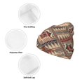 thumbnail image 3 of Picia Fashion Tatreez (3) Pattern Knitted Beanie Hat for Men and Women , Unisex Winter Warm Stretchy Knit Cap Thick Fisherman Beanies Cuffed Plain Skull Caps, 3 of 6