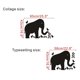 thumbnail image 5 of Wall Sticker, Creative PVC Switch Sticker Waterproof Removable Decorations Wall Stickers Mural Art Wall Sticker, Cute Humorous Fashion (BlackElephant), 5 of 5