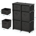 thumbnail image 2 of 6 Cube Storage Organizer, Black Storage Cubes Organizer Shelves, Sturdy Cubbies Storage Shelves with Cube Storage Organizer Bins, DIY Cube Shelf Organizer for Bedroom, Playroom, Office, & Dorm, 2 of 8