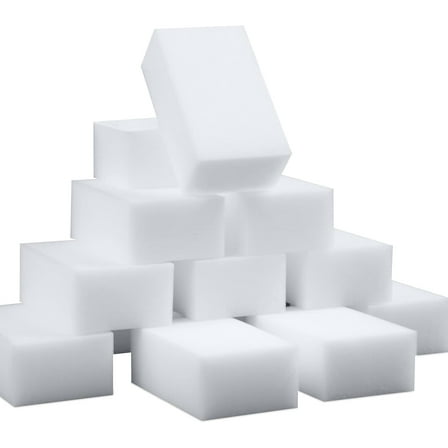 KEMEINILI Magic Sponges Eraser, 100 Pack Multi-Functional Cleaning Sponge for Bathtub, Floor, Bathroom, Wall Cleaner