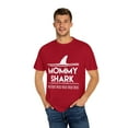 thumbnail image 4 of Mommy Shark | Boy Mom | Wifey | New Mom Gift | Funny Mom | Wifey Unisex Garment-Dyed T-shirt, 4 of 4