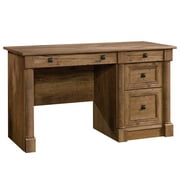 Pemberly Row Traditional Style Home Office Computer Desk with Drawers in Vintage Oak