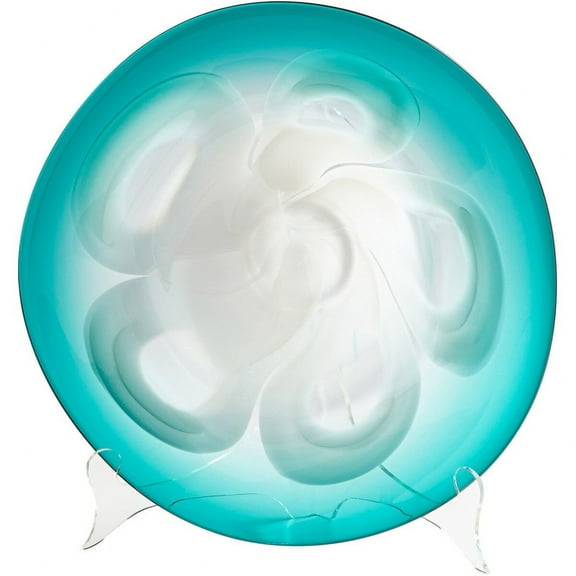 Cyan Design - Small Flower Power Plate - 16 Inches Wide By 4 Inches High