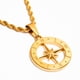 thumbnail image 3 of Collar Colgante Estrella Hipoalergénico Resistente Al Agua Cruze ESTRELLA BRUJULA ORO, 3 of 6