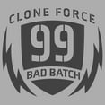 thumbnail image 2 of Boy's Star Wars: The Bad Batch Clone Force 99 Logo Graphic Tee Athletic Heather Small, 2 of 5