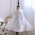 thumbnail image 3 of Vestido infantil de jacquard rosa para múltiples ocasiones, para niñas de un año, para organizar fiestas de cumpleaños, pasarela, piano, 3 of 4