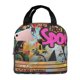 thumbnail image 1 of Balery Graffiti Lamp Urban Scene Bolsa de Almuerzo Aislada – Caja de Almuerzo con Papel de Aluminio Grueso, Mantiene la Comida Fresca por 4 Horas, 1 of 8