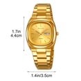 thumbnail image 3 of ACouple Quartz Watches Set - Stainless Strap Matching His & Hers Multifunctional Watches with Date, Alarm & Chronograph - Elegant Couple's Timepieces for Everyday Wear A, 3 of 8