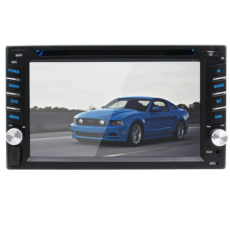 6.2 Inch Double Din Car Stereo In-Dash DVD Player GPS Navigation for Car with Rear View Camera, Support Online and Offline GPS Navigation, Touch Screen Car (Best Offline Navigation App 2019)