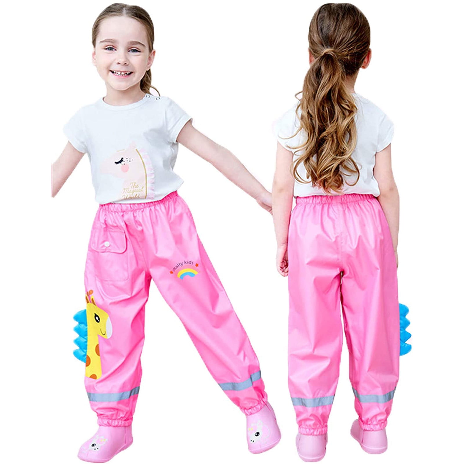 【90OFF!】 Toddlers Rain Waterproof Pants Little Girls Mud Dirty Proof