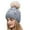 Grey, variant on Ediodpoh Women Winter Warmer Casual Crochet Multicolor Hats Knit Baseball Caps Fashion Winter Hats for Women Pink