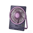 thumbnail image 2 of Thin Mini USB Rechargeable Card Fan USB Rechargeable Mini Desktop Fan With Phone LCD Display6 Speeds Strong Wind Portable Desk Fans For Offic, 2 of 5