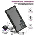 thumbnail image 2 of Cowithday Case for Samsung Galaxy S22 Ultra, [Military Grade Drop Protection] [Wireless Charging] Soft TPU Frame + Clear Hard PC Back Case, Shockproof Non-Slip Stylish Cover - Black, 2 of 10