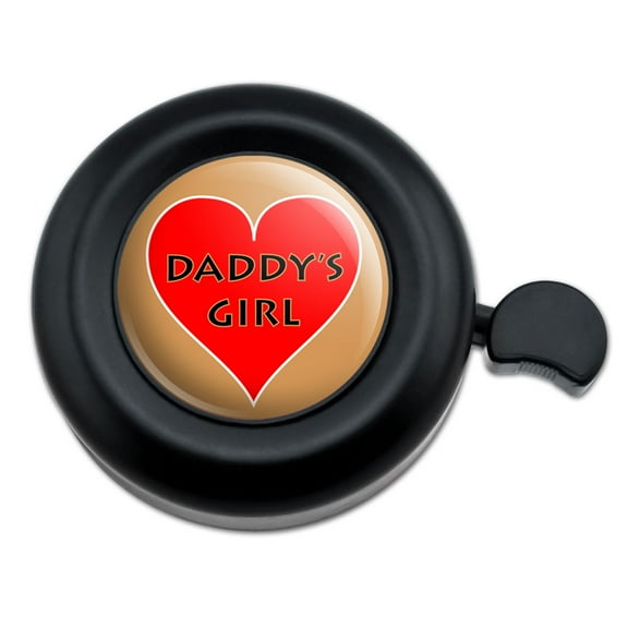 Daddy's Girl Love Red Heart Bicycle Handlebar Bike Bell