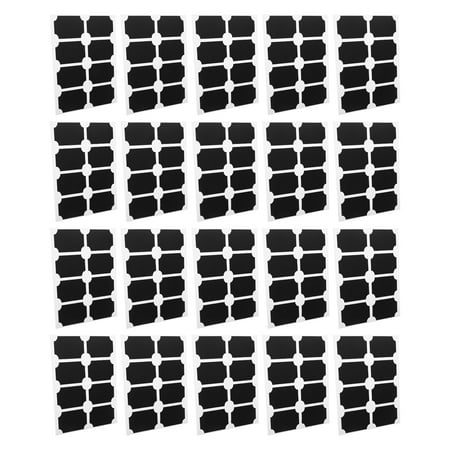 

20 Sheets Chalkboard Stickers Labels for Printer Waterproof Containers Pvc