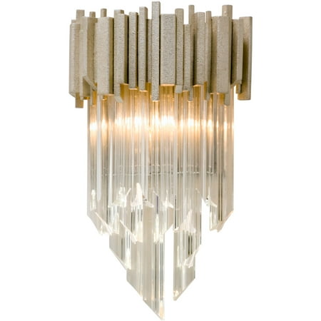 

Wall Sconces 1 Light Bulb Fixture With Modern Silver Leaf Finish Hand-Crafted Iron Candelabra 10 60 Watts