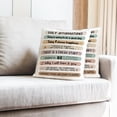 thumbnail image 3 of 18x18 Double-Sided Rainbow Throw Pillow Covers, Daily Affirmations, Home Therapy Office Decor Couch Pillowcase for Living Room Bedroom School, Mental Health Gift, House Decor Supplies -18, 3 of 6