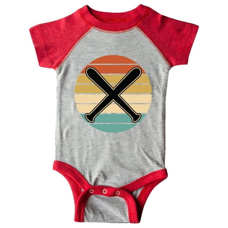 

Inktastic Baseball Bat Sports Retro Sunset Gift Baby Boy or Baby Girl Bodysuit