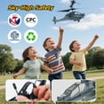 thumbnail image 4 of JoyStone RC Helicopter, 2.4GHz Remote Control Helicopter (AH-64) with 3 Speed Modes, 30+ Min Flight Time, LED Lights & Altitude Hold, RC Toys for Boys Girls Beginner, Gray, 4 of 9