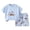Light Blue, variant on Clothes for Toddler Baby Girls 3 6 12 18 24 Months 2T 3T 4T 5T Boys Summer Outfits Short Sleeve Embroidery Baseball T-shirt & Plaid Shorts Set Pjs for Kids Blue,9-18 Months
