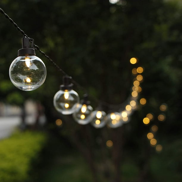 Outdoor String Lights, 50 Ft G40 Globe Patio Lights with 50 Edison