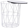 thumbnail image 5 of vidaXL Coffee Table 3 pcs White, 5 of 5