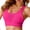 Hot Pink, variant on Alun Mesh Breathable Seamless Sports Bras for Women Classic Solid Color Workout No Underwire High Support Activewear Bras Stretch Lift up Full Coverage Bralette Light Blue XL