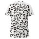 thumbnail image 4 of Gibobby Blusa de Trabajo de Manga Corta Camiseta con estampado Floral manga corta para mujer verano, camisetas gráficas informales con Panel encaje y cuell(Negro,XL), 4 of 5